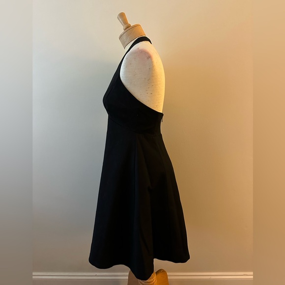 HALSTON Black Halter Dress 4 - Picture 3 of 9